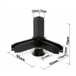 Коннектор 3 с регулируемой опорой